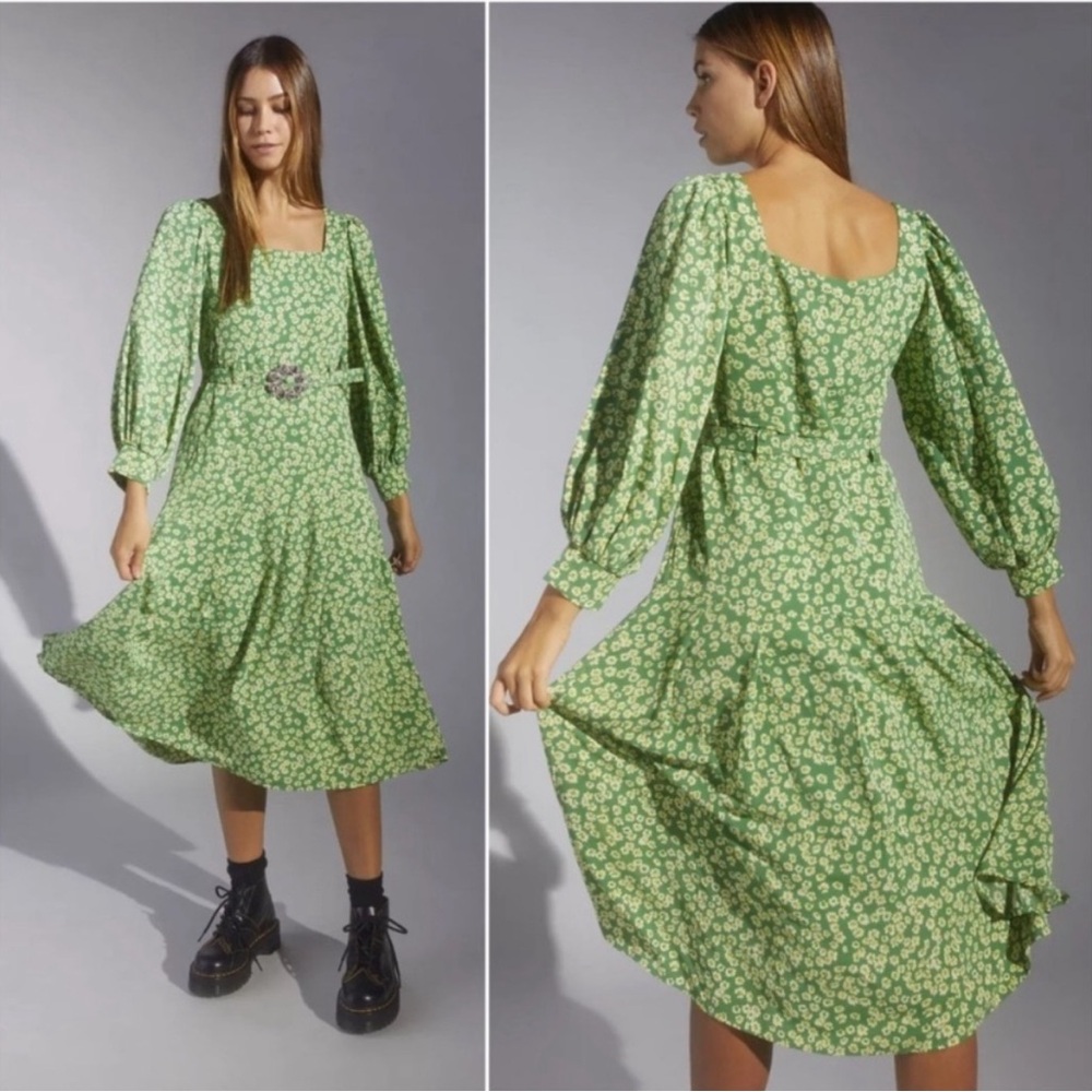 Sister Jane Floral Green Dress